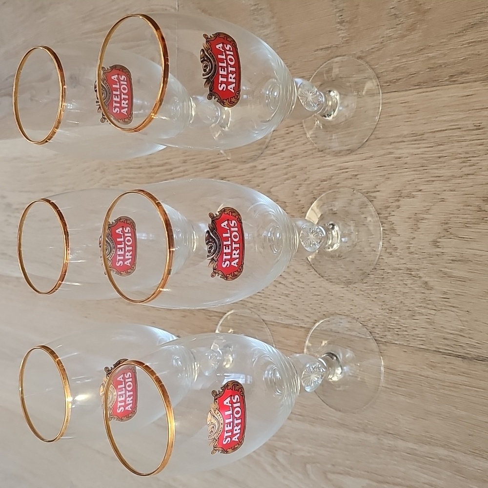 NWB Stella Artois Glass Set Of Six (6)
